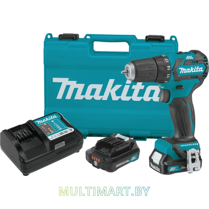 Дрель-шуруповерт Makita DF332DWAE (с 2-мя АКБ, кейс)